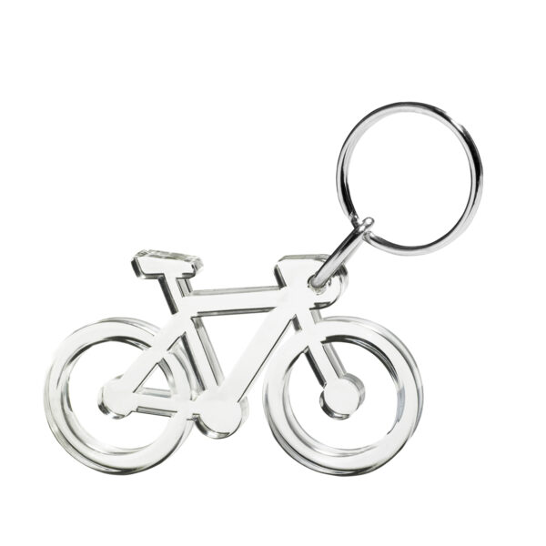 Bike keychain clear transp