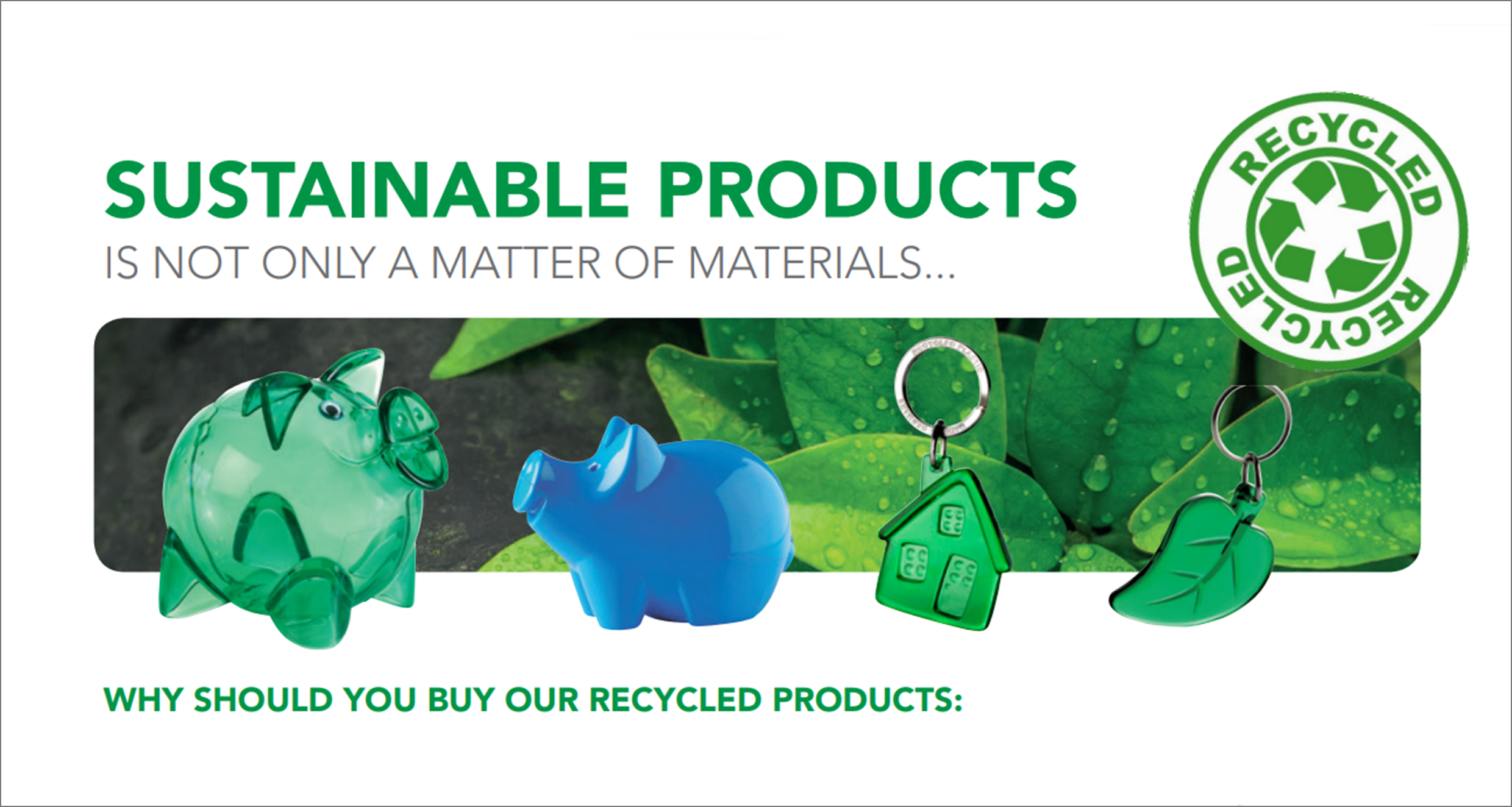 About our sustainable materials